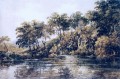 Pond watercolour scenery Thomas Girtin Landscapes brook